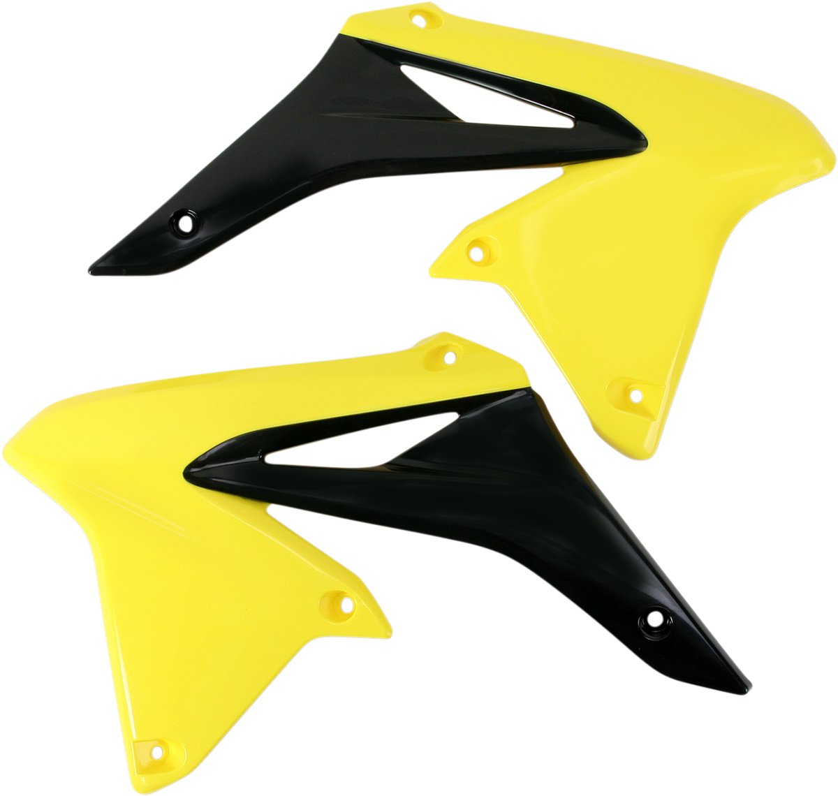 Radiator Shrouds - Yellow/Black - Suzuki - RMZ '10-'18 (1)