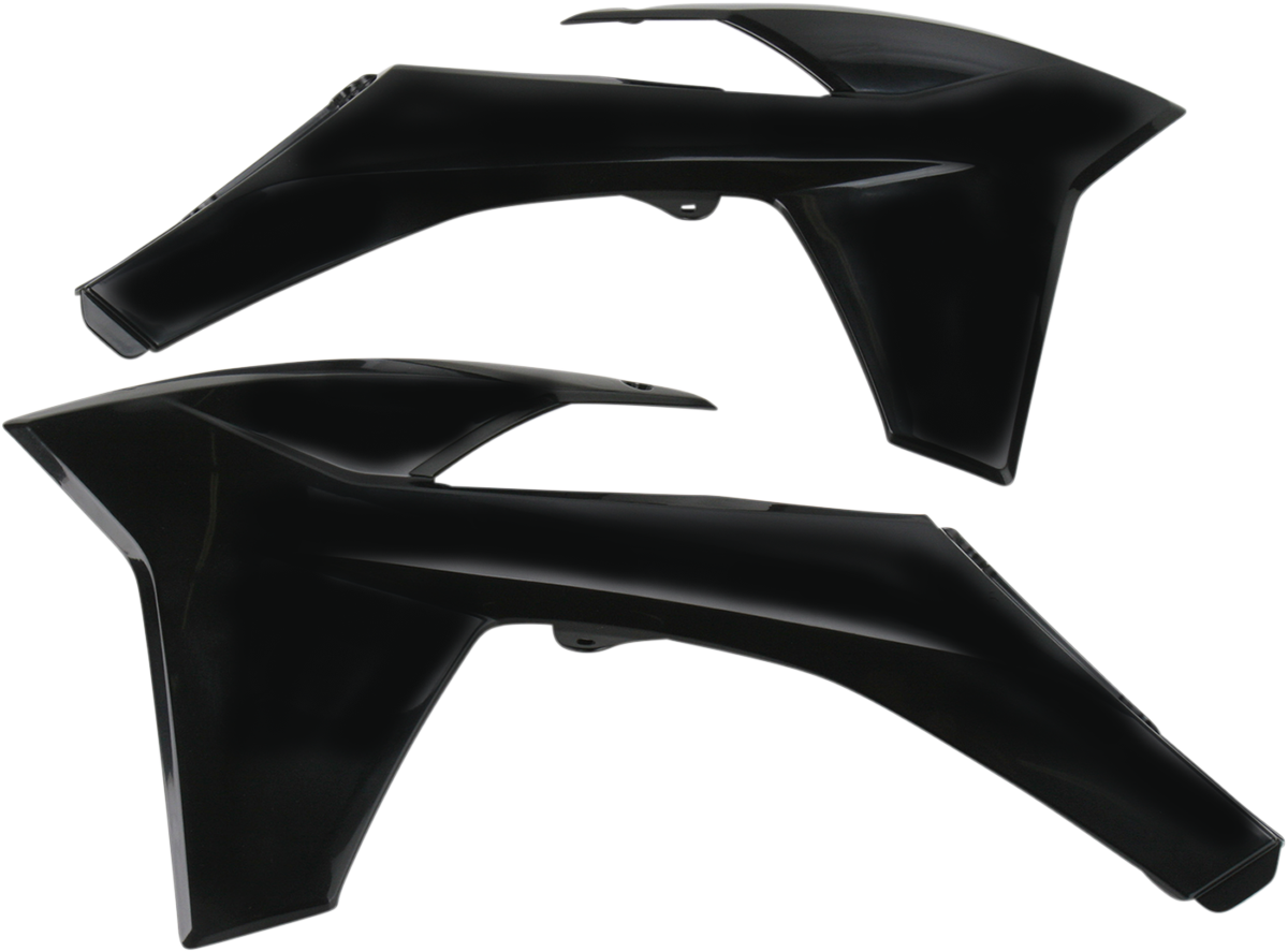 Radiator Shrouds - Black - KTM - EX/SX/XC '11-'13 (1)