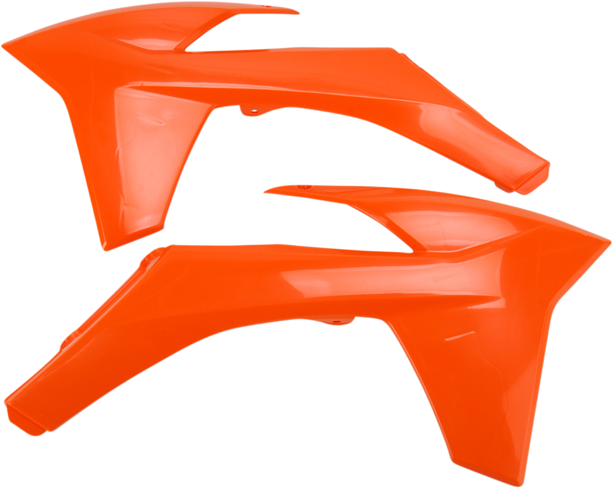 Radiator Shrouds - Orange - KTM - EX/SX/XC '11-'13 (1)