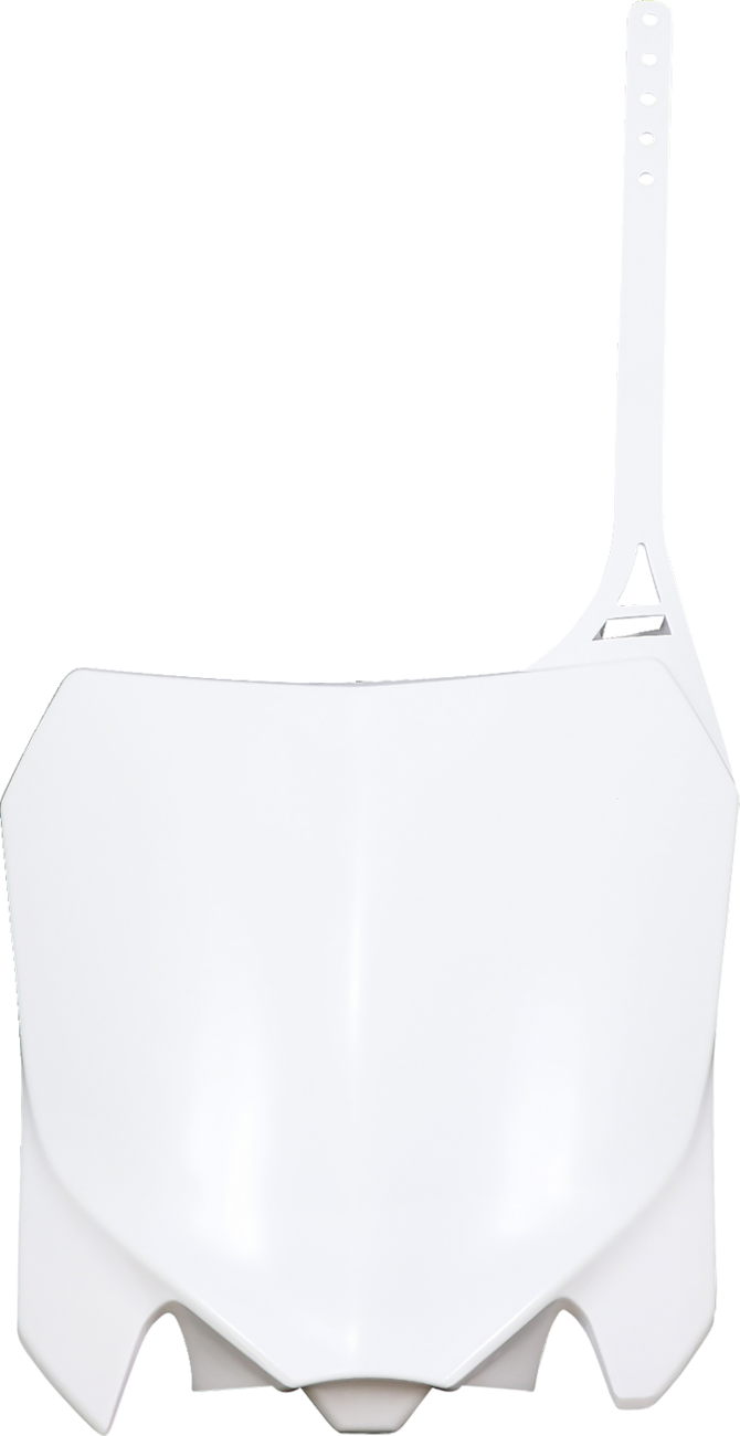Front Number Plate - White (1)