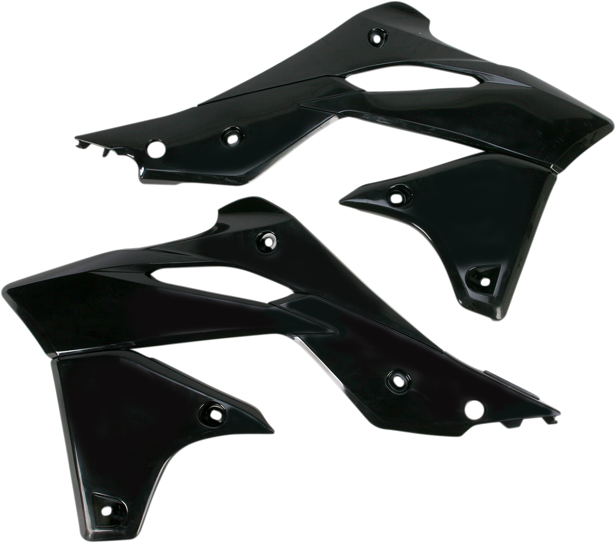 Radiator Shrouds - Black - Kawasaki - KX '13-'16 (1)
