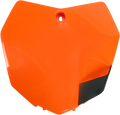 Front Number Plate - Orange (1)