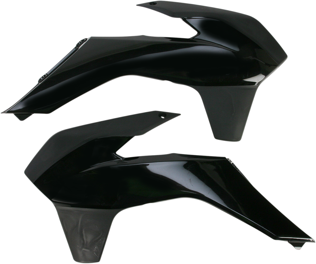 Radiator Shrouds - Black - KTM - EX/SX/XC '12-'16 (1)