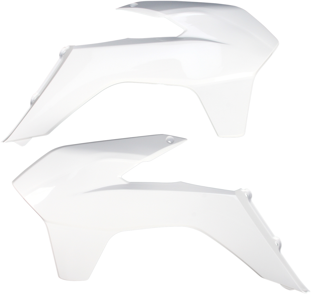 Radiator Shrouds - White - KTM - EX/SX/XC '12-'16 (1)