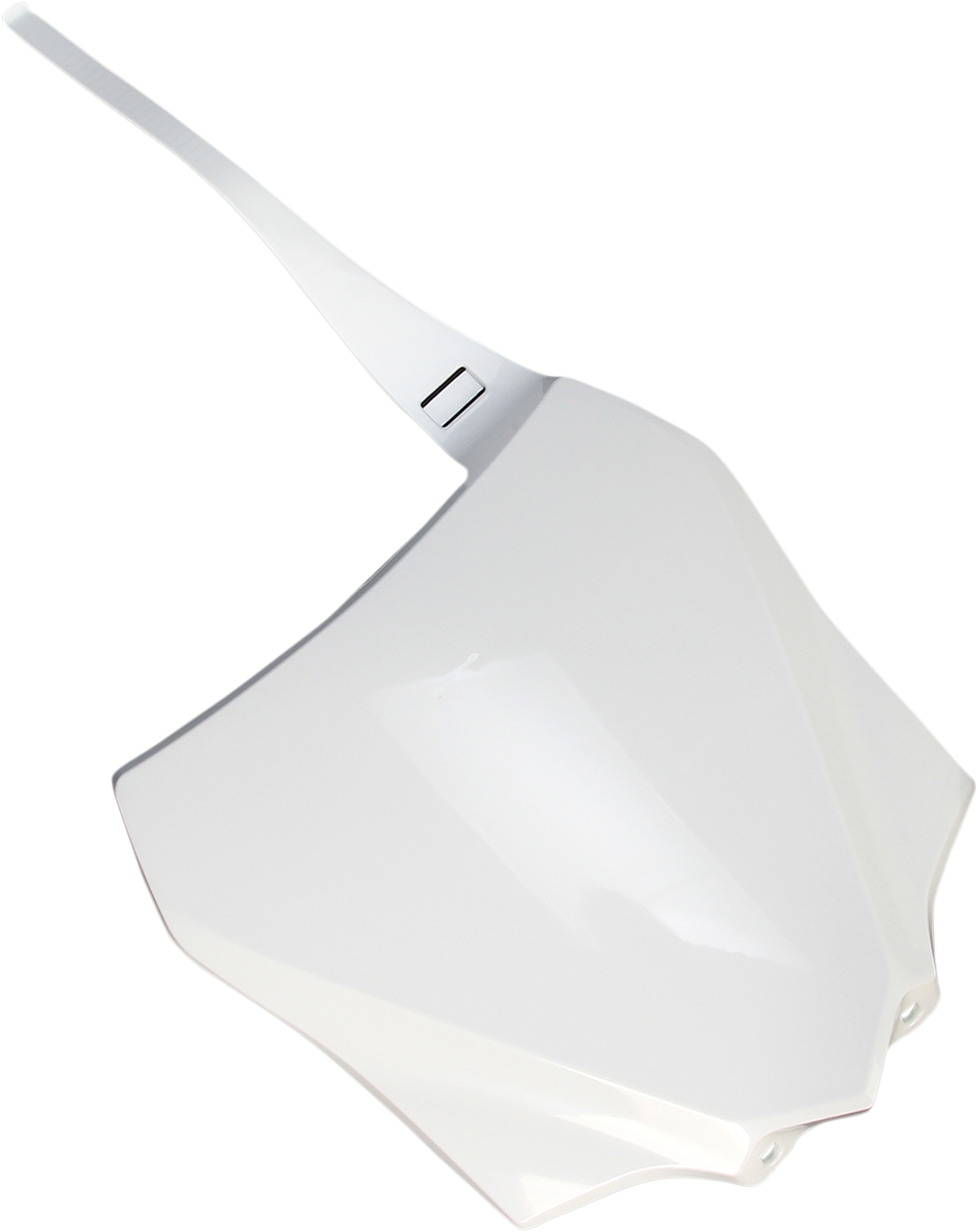 Front Number Plate - White (1)