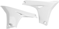 Radiator Shrouds - Lower - White - Yamaha - YZ/WR '14-'19 (1)