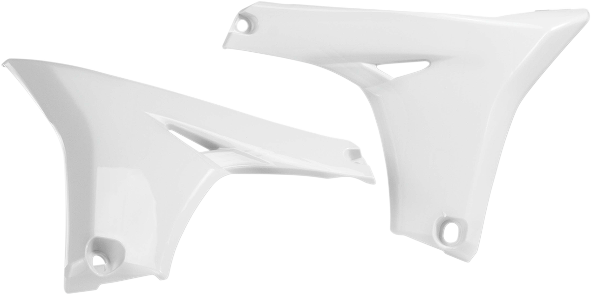 Radiator Shrouds - Lower - White - Yamaha - YZ/WR '14-'19 (1)