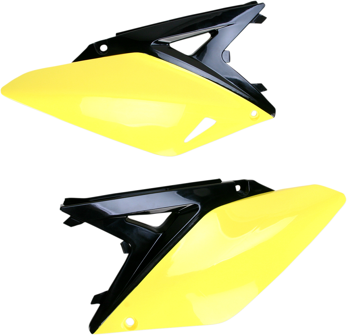 Side Panels - Black/Yellow OEM '14-'16 - Suzuki - RMZ '10-'18 (1)