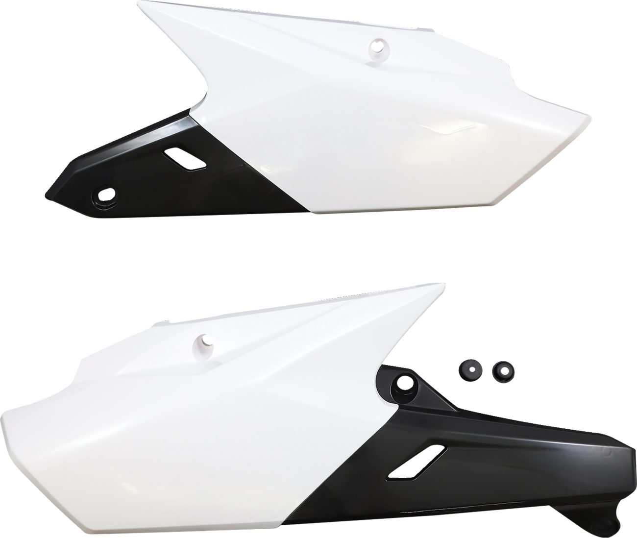 Side Panels - White/Black - Yamaha - YZ/WR '14-'19 (1)