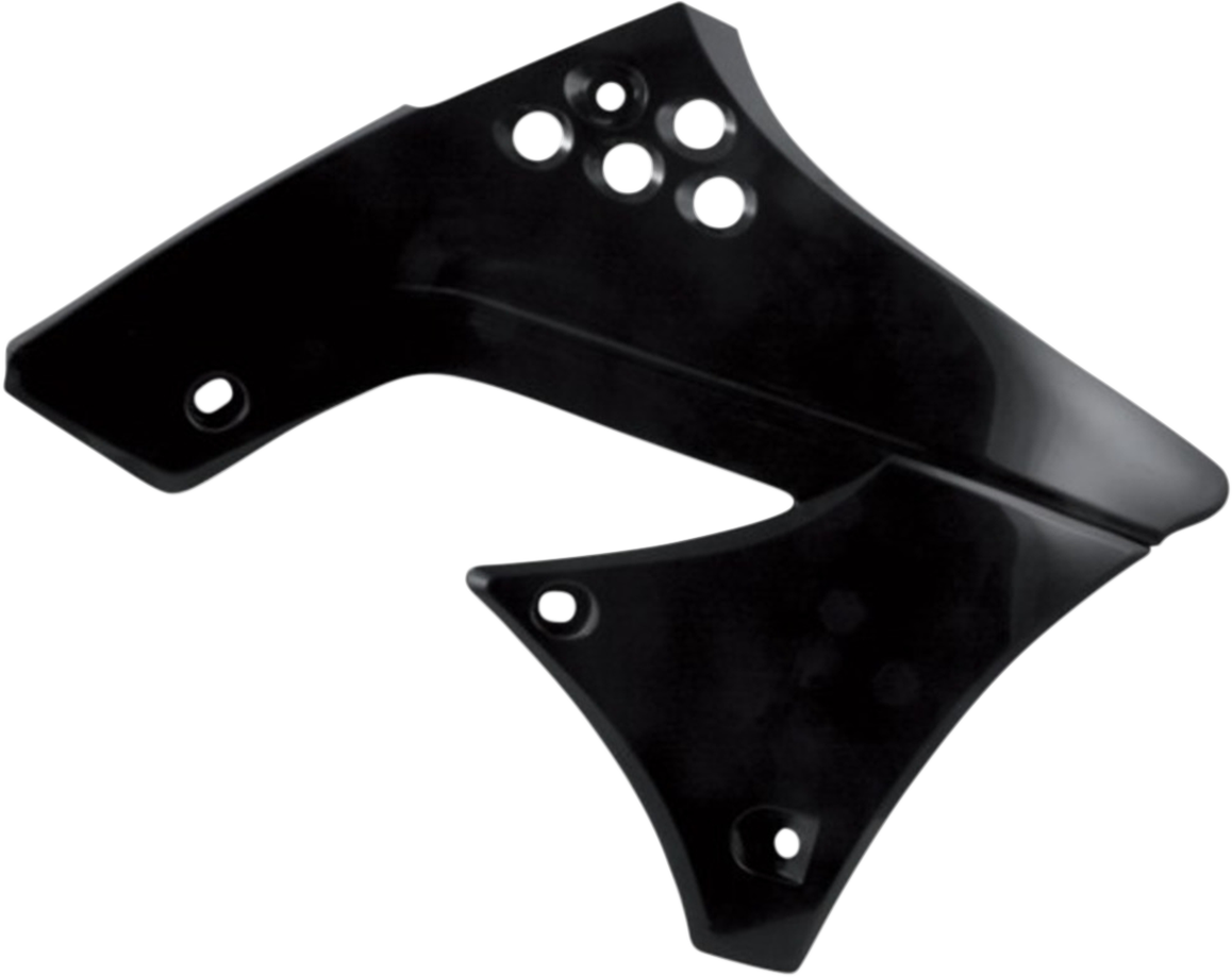 Radiator Shrouds - Black - Kawasaki - KX '06-'08 (1)