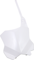 Front Number Plate - White (1)