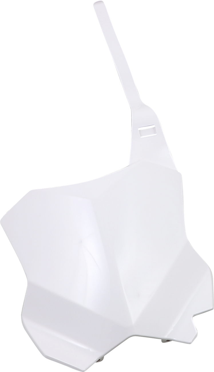 Front Number Plate - White (1)