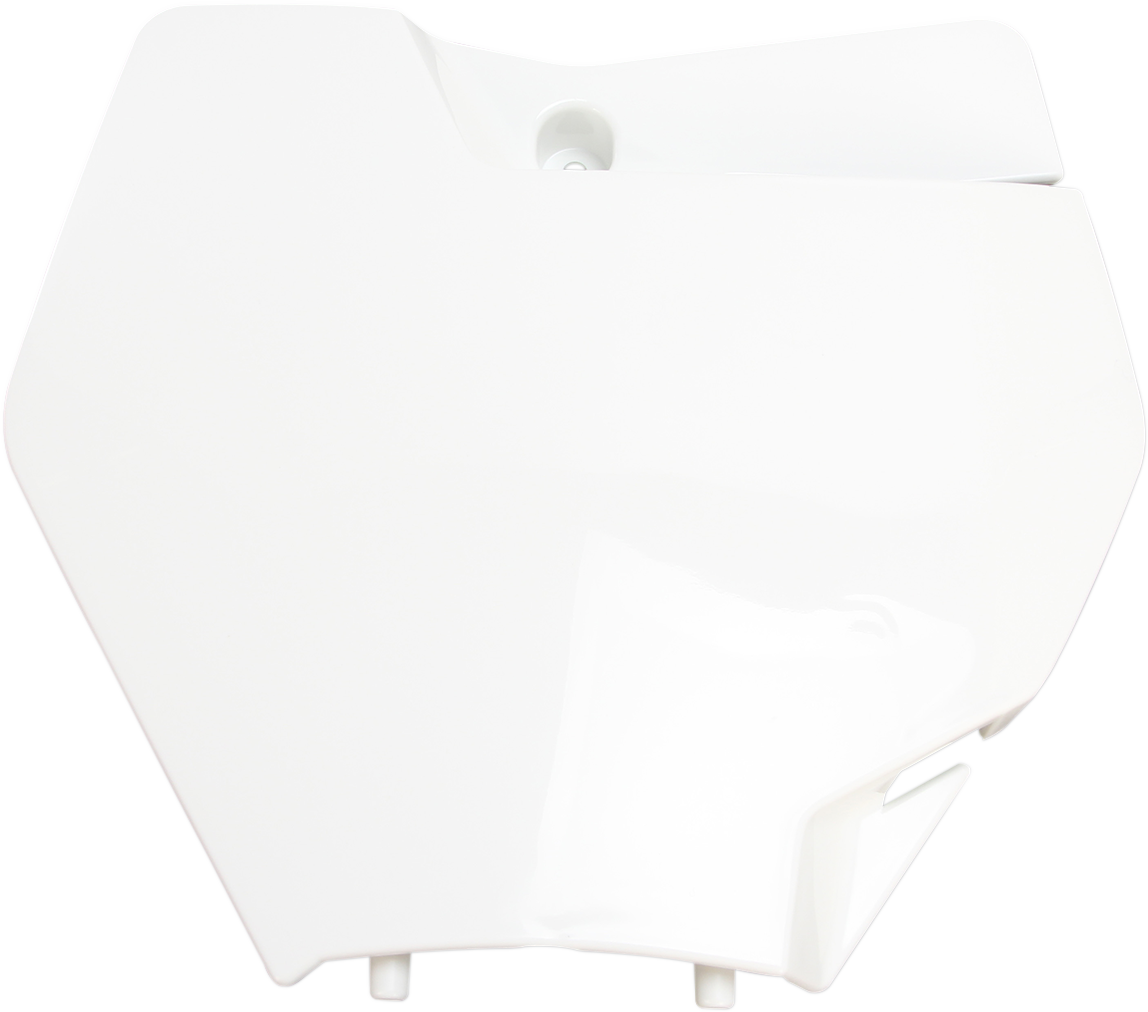 Front Number Plate - White (1)