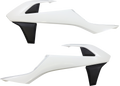 Radiator Shrouds - White/Black - KTM - EX/SX/XC '16-'19 (1)