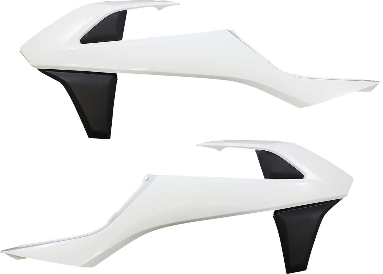 Radiator Shrouds - White/Black - KTM - EX/SX/XC '16-'19 (1)