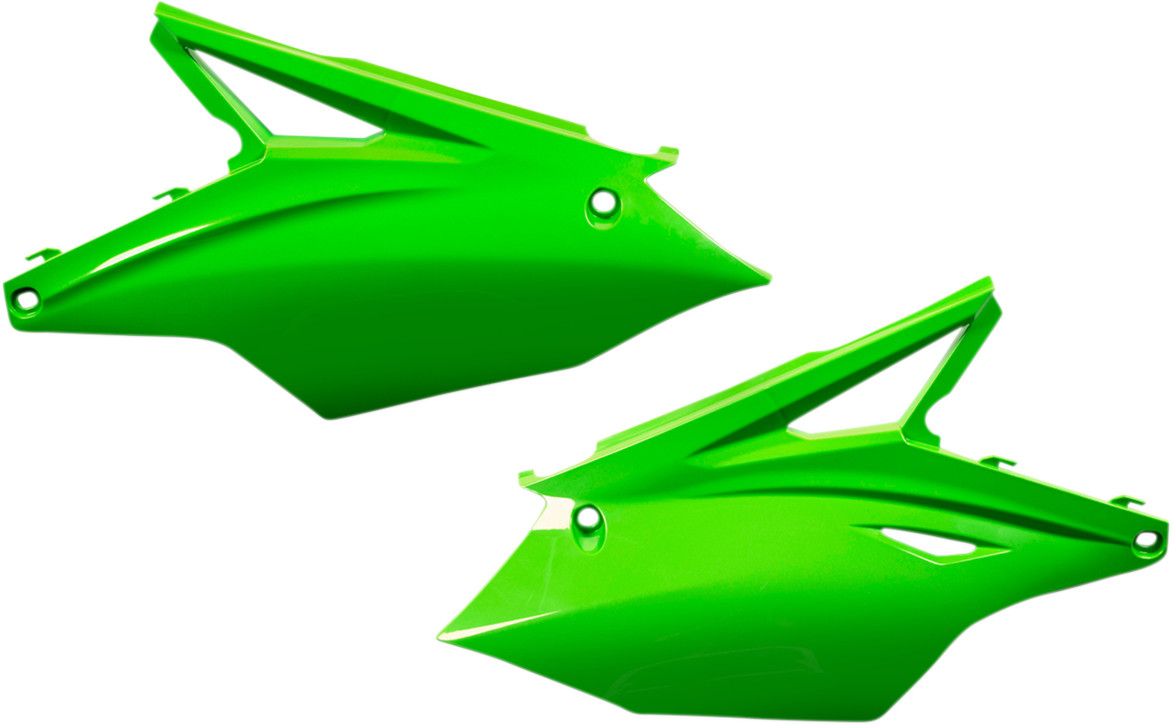 Side Panels - Fluorescent Green - Kawasaki - KX '16-'18 (1)
