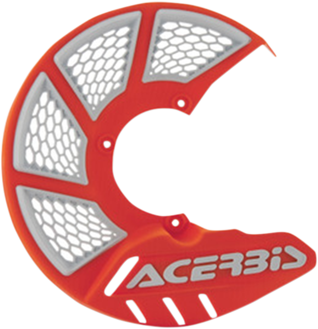X-Brake Disc Cover - '16 OEM Orange/White (1)