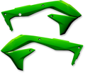 Radiator Shrouds - Green - Kawasaki - '16-'18 (1)