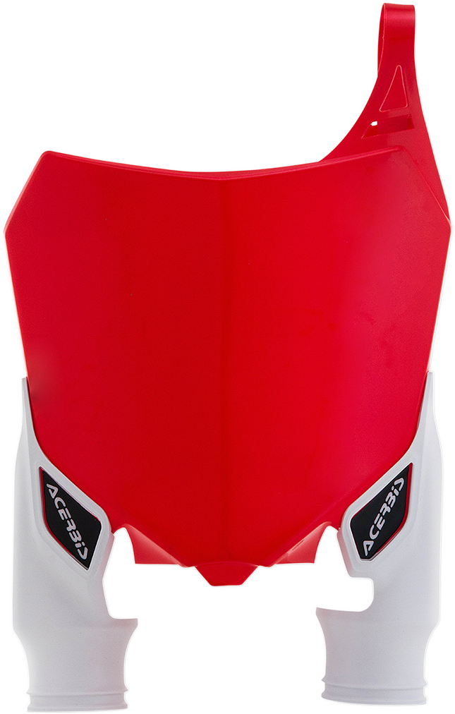 Raptor Number Plate - Red/White (1)