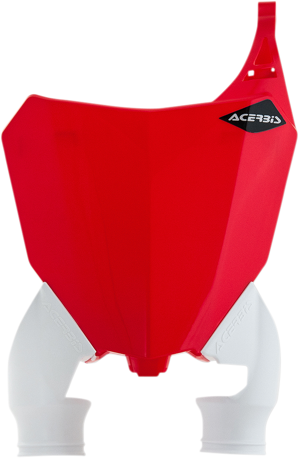 Raptor Number Plate - Red/White (1)