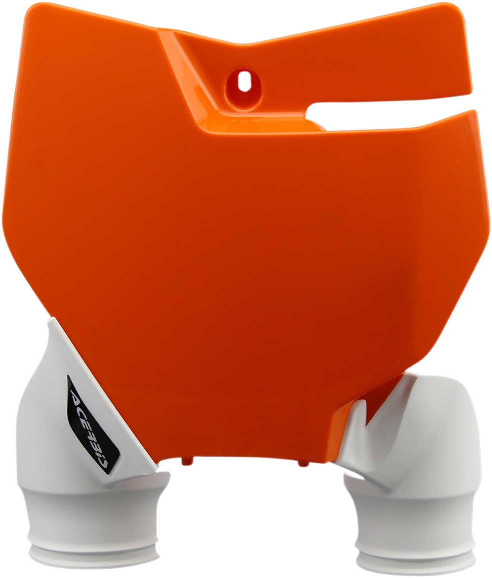 Raptor Number Plate - '16 Orange/White (1)