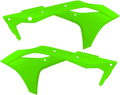 Radiator Shrouds - Fluorescent Green - Kawasaki - KX '17-'18 (1)