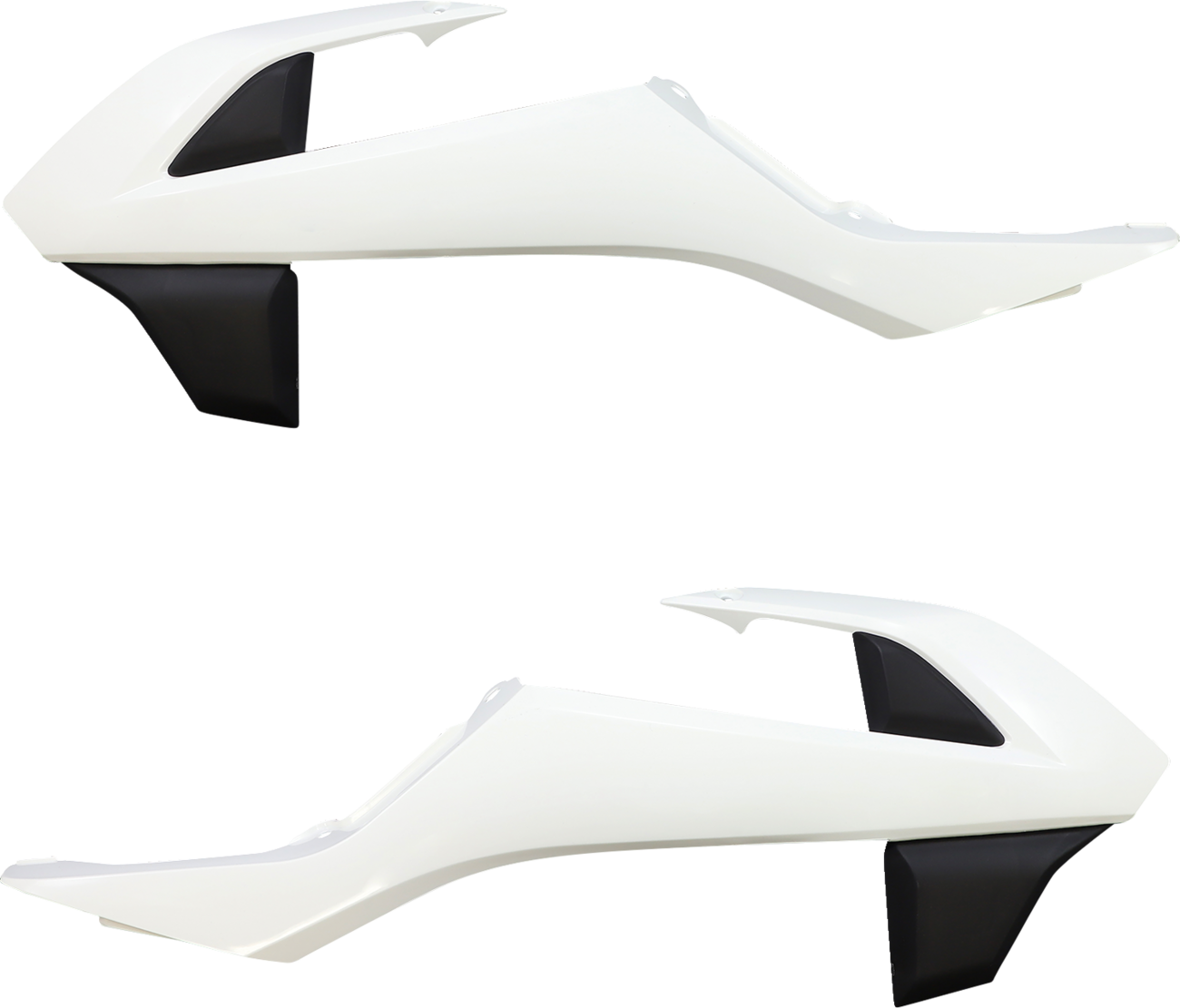 Radiator Shrouds - White/Black - Gas Gas | KTM - MC \ SX '16-'23 (1)