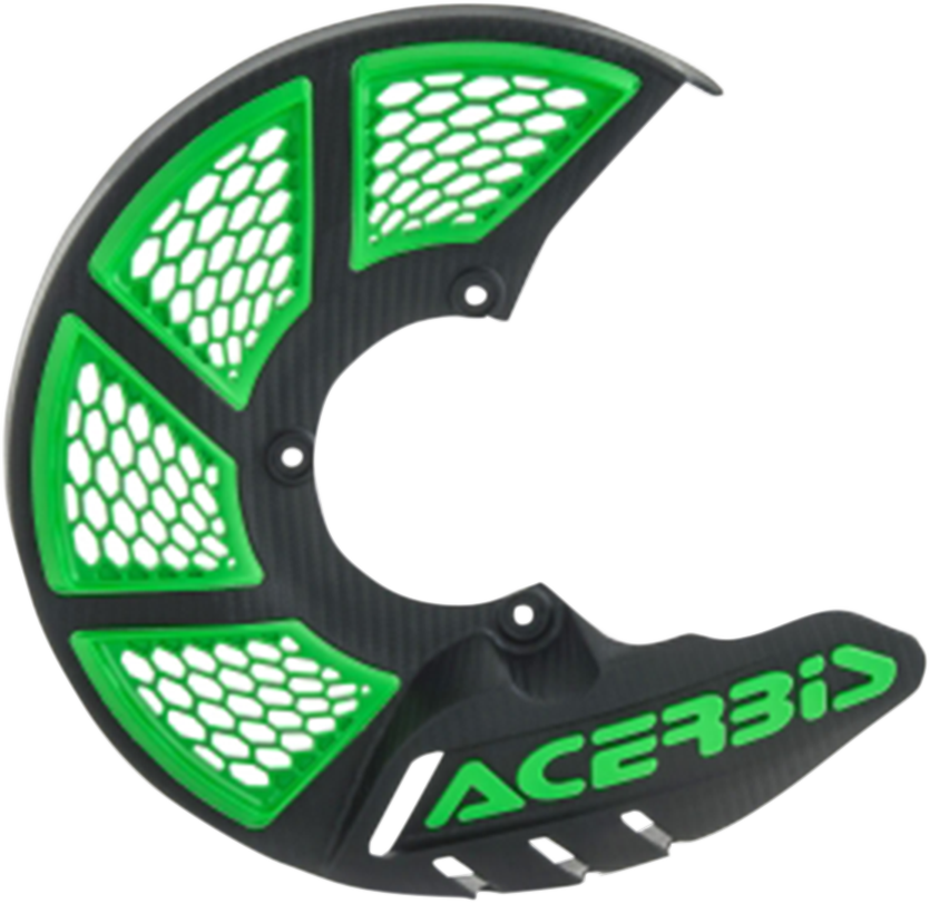 X-Brake Disc Cover - Black/Green (1)