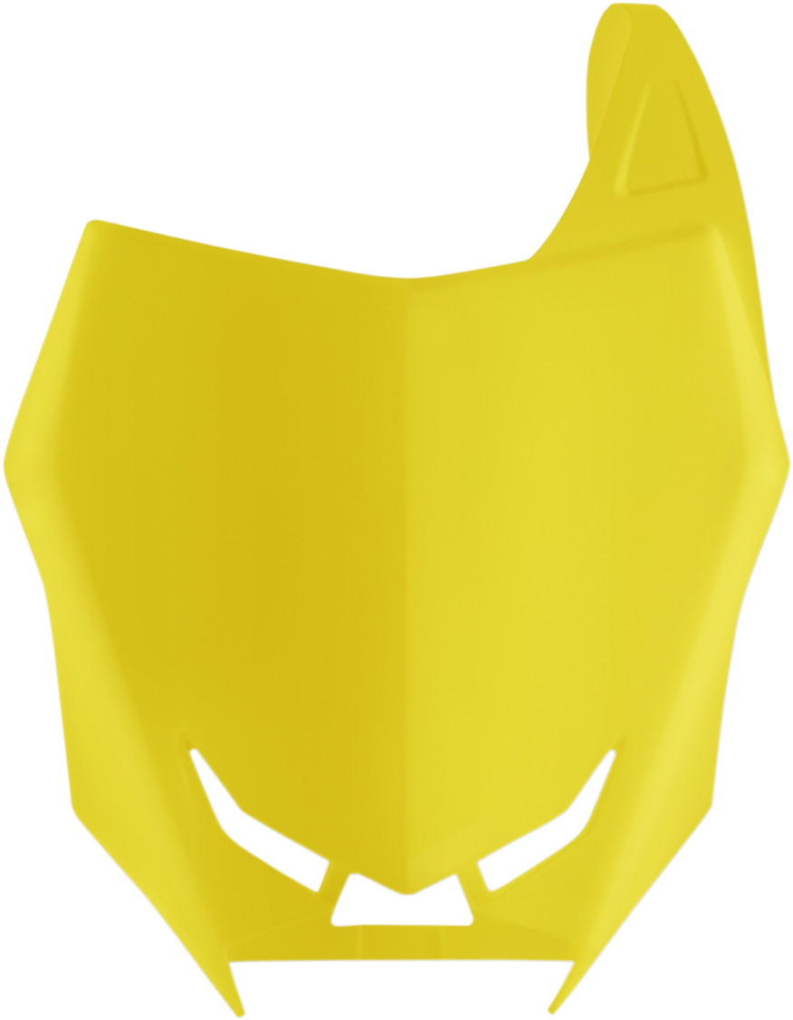 Front Number Plate - '02 RM Yellow (1)