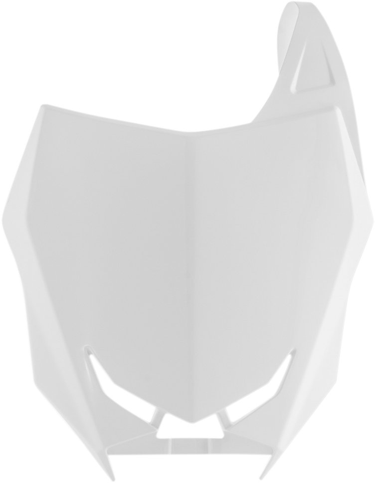 Front Number Plate - White (1)