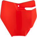 Front Number Plate - Fluorescent Orange (1)