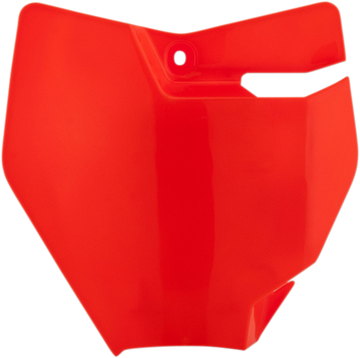 Front Number Plate - Fluorescent Orange (1)