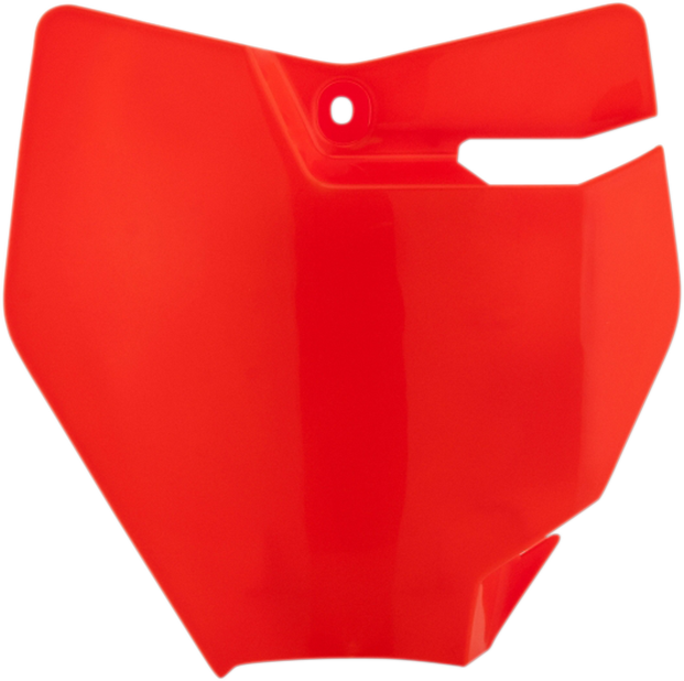 Front Number Plate - Fluorescent Orange (1)