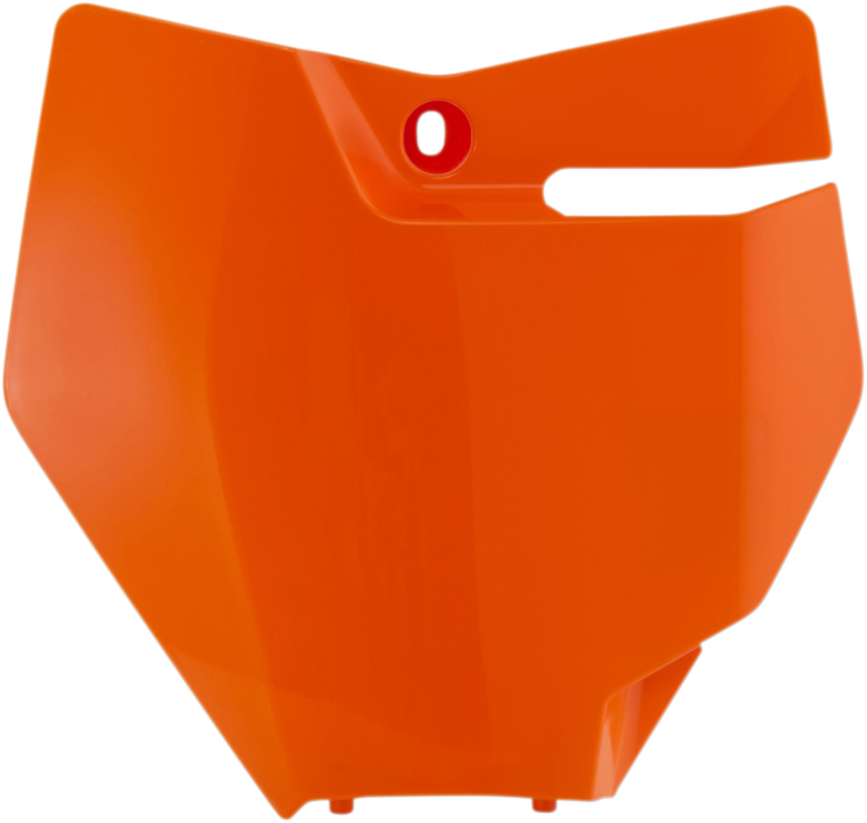 Front Number Plate - '16 Orange (1)