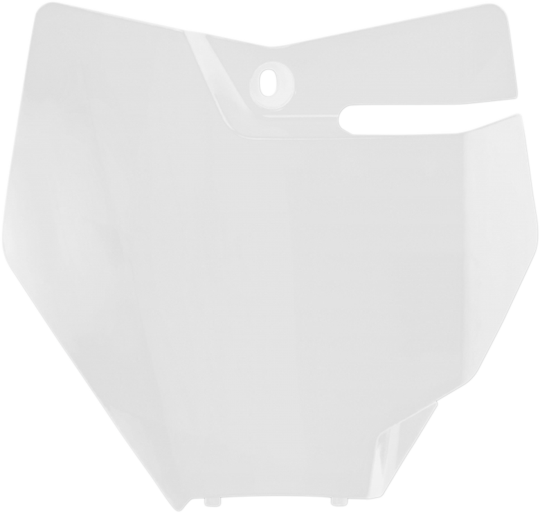 Front Number Plate - White (1)