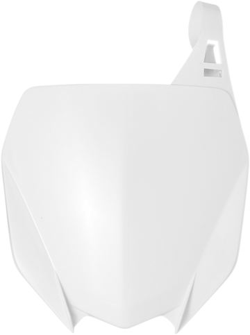 Front Number Plate - White (1)