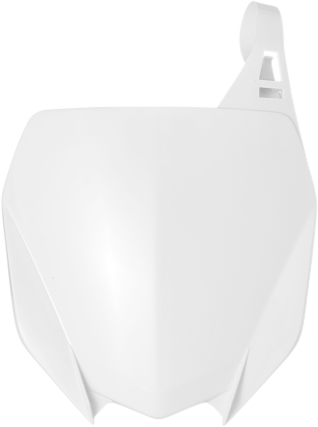 Front Number Plate - White (1)