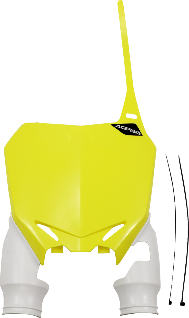 Raptor Number Plate - Yellow/White (1)
