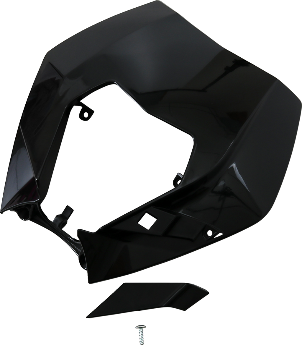 UFO Headlight Plastic Ktm - Black