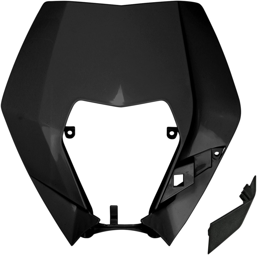 UFO Headlight Plastic Ktm - Black