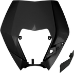 UFO Headlight Plastic Ktm - Black