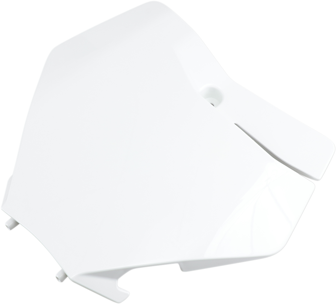 Front Number Plate - White (1)