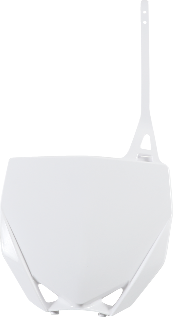 Front Number Plate - White (1)