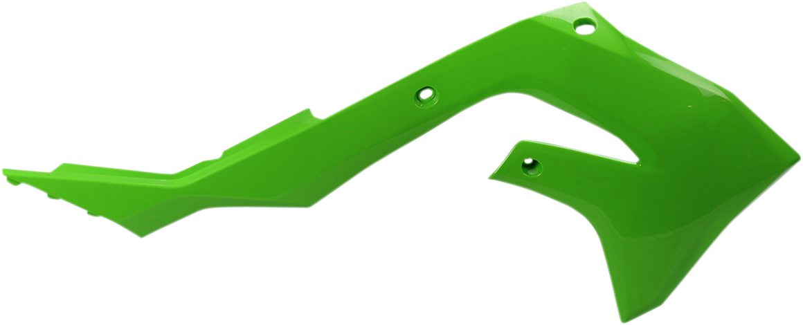 Radiator Shrouds - Green - Kawasaki - KX '19-'24 (1)