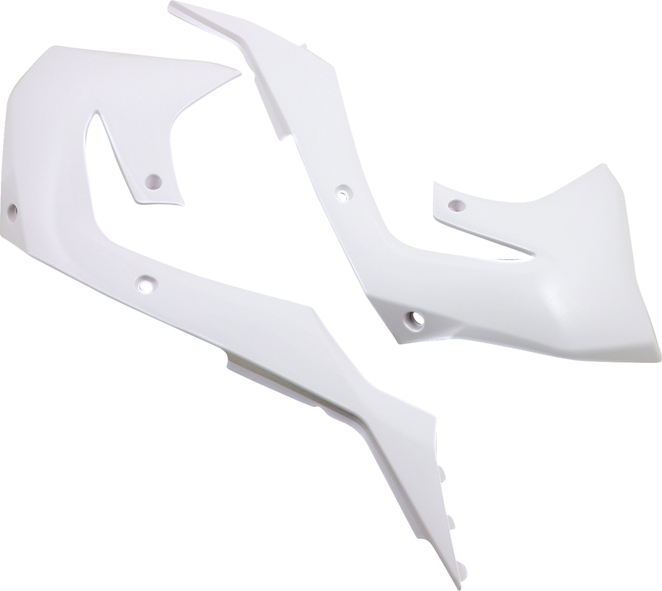 Radiator Shrouds - White - Kawasaki - KX '19-'24 (1)