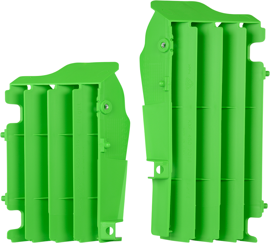 Radiator Louvers - Green - Kawasaki - KX '16-'24 (1)