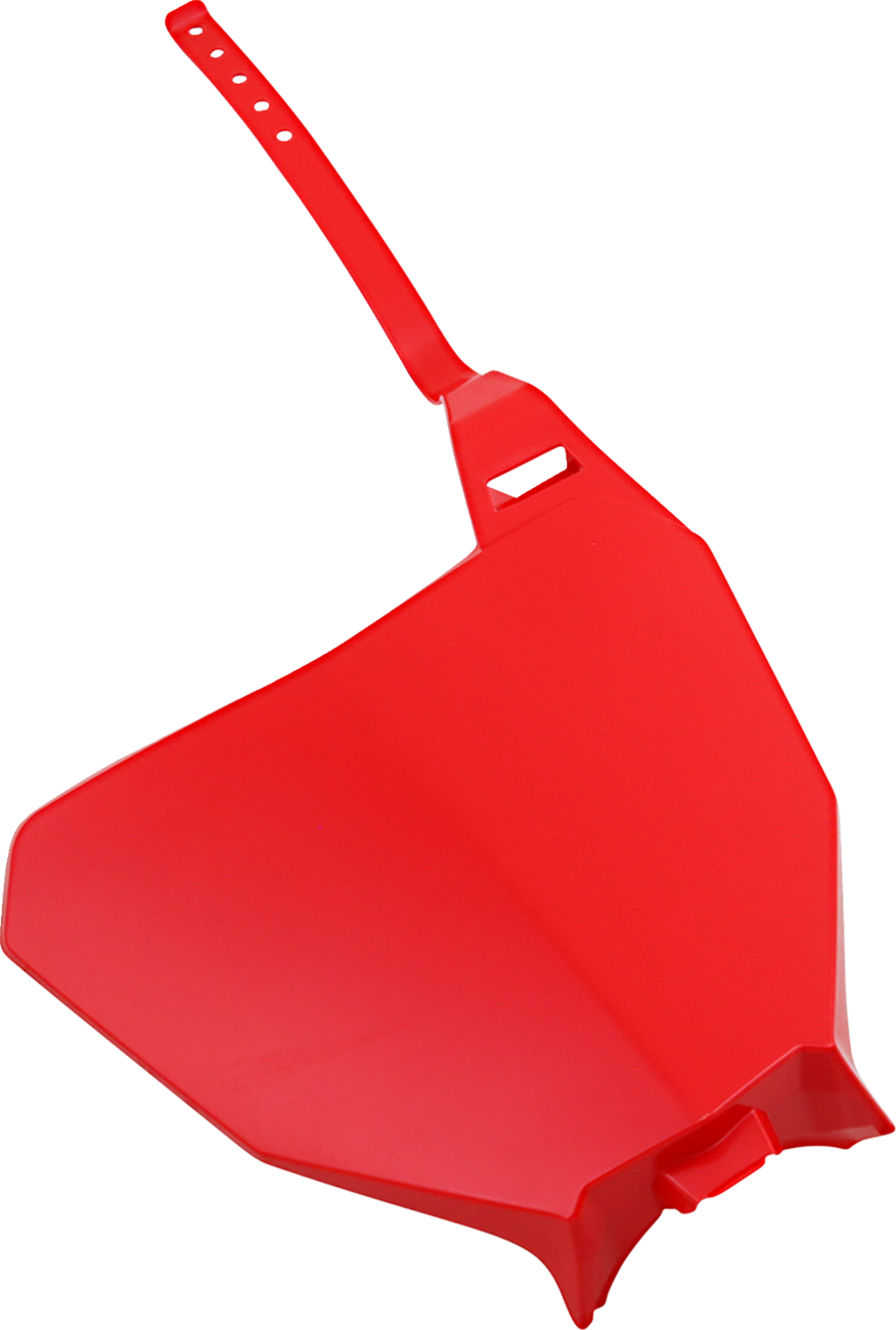 Front Number Plate - '00 CR Red (1)