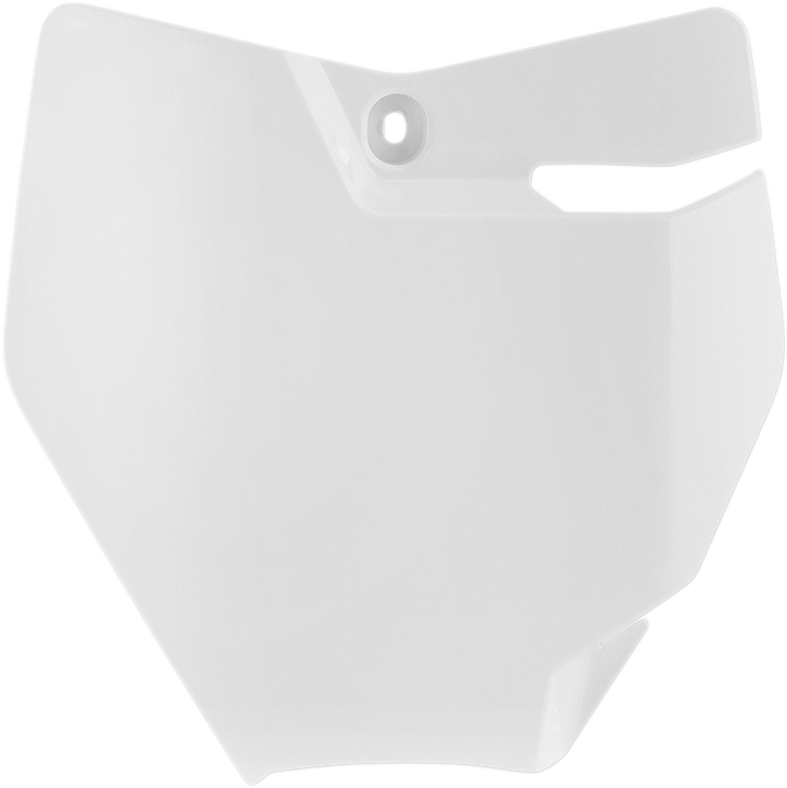 Front Number Plate - '20 White (1)
