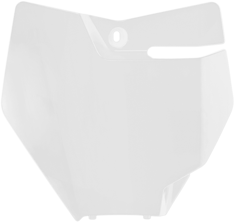 Front Number Plate - '20 White (1)
