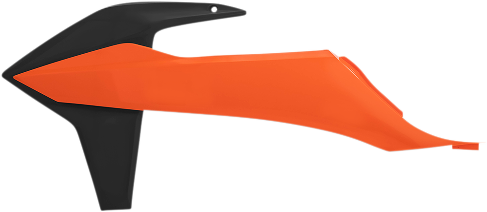 Radiator Shroud - Black/Orange OEM '16 - KTM - EX/SX/XC '19-'23 (1)